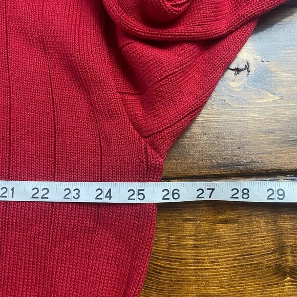 Bolle Golf Pullover Sweater Mens Size XL Embroidery Crew Neck Red Long Sleeve - Picture 5 of 7